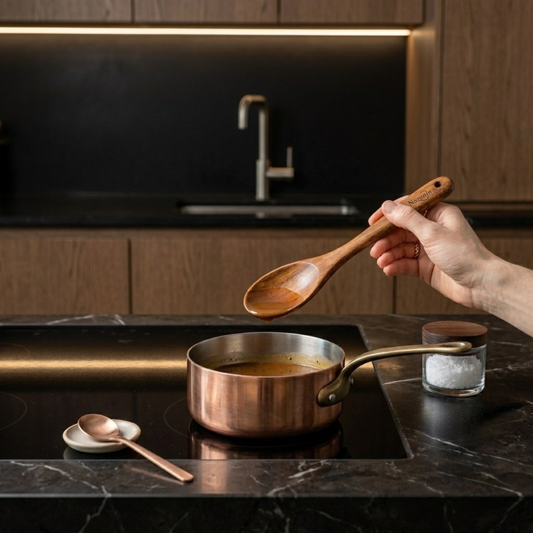 Acacia Wood Oval Cooking Spoon