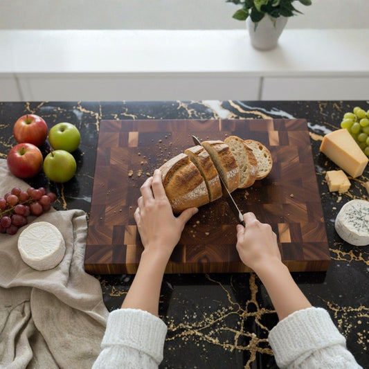 Reversible End-Grain Acacia Cutting & Serving Board