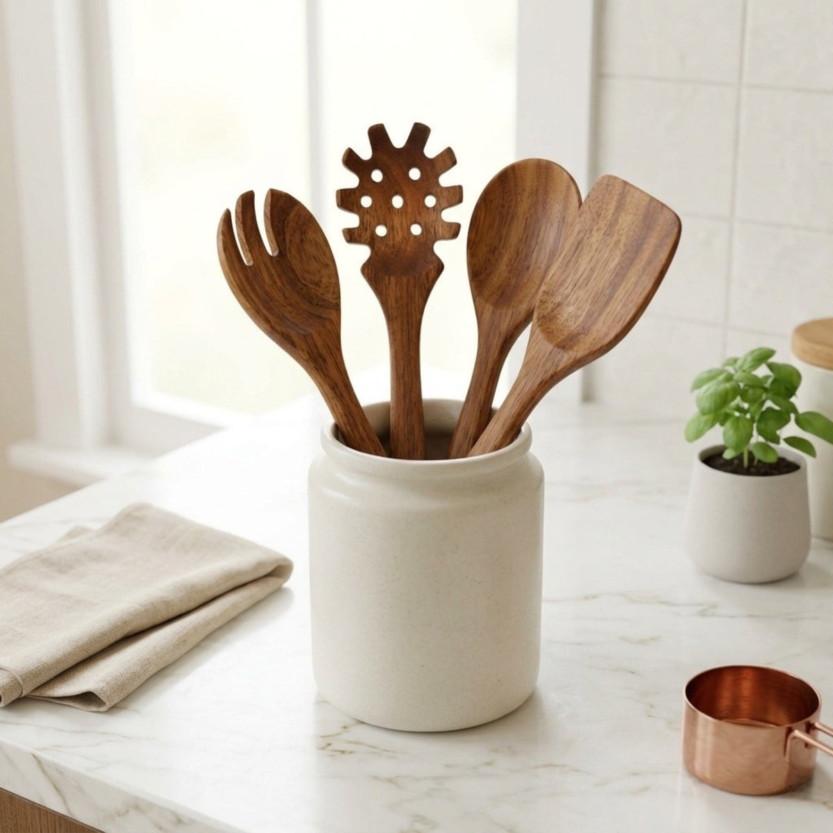 Acacia Wood Pasta Server