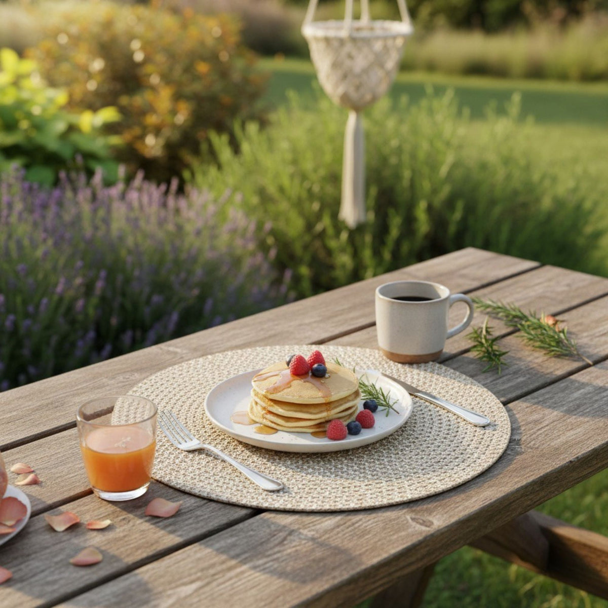 Round Woven Placemats (Set of 6)