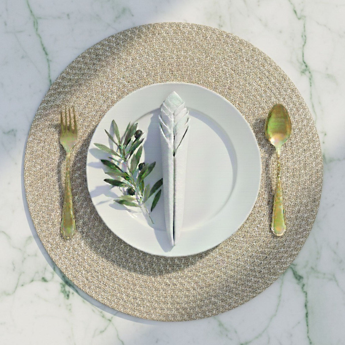 Round Woven Placemats (Set of 6)