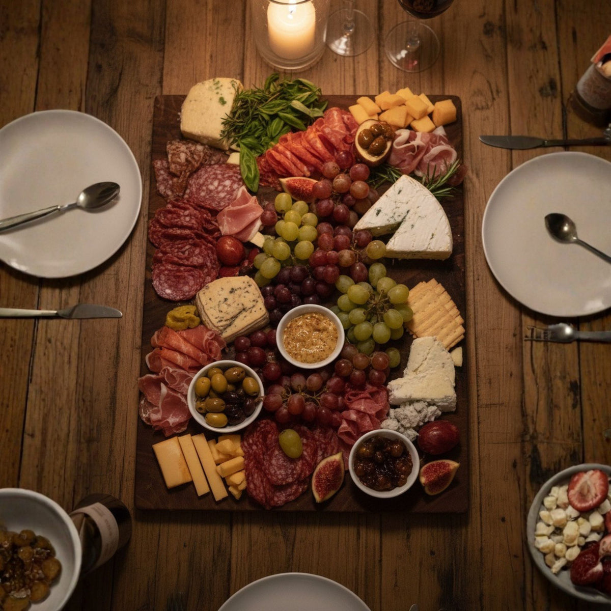 Reversible End-Grain Acacia Cutting & Serving Board