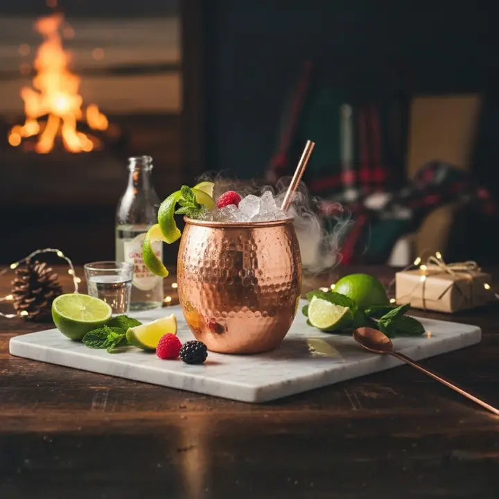 Hammered Copper Moscow Mule Mug (16 oz)