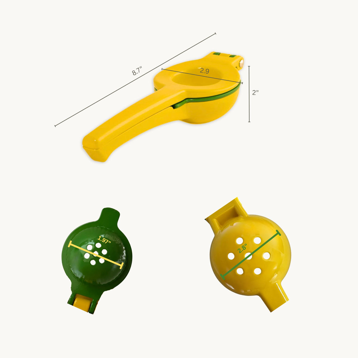 Dual-Sized Citrus Juicer & Squeezer