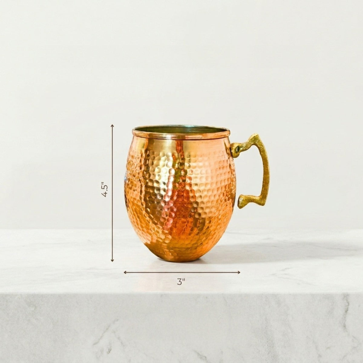 Hammered Copper Moscow Mule Mug (16 oz)