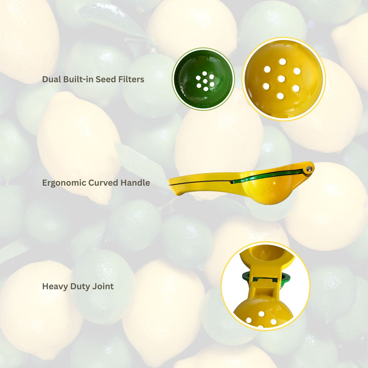 Dual-Sized Citrus Juicer & Squeezer
