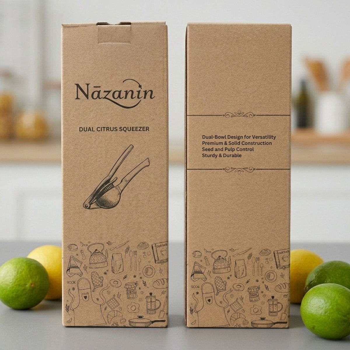 Dual-Sized Citrus Juicer & Squeezer