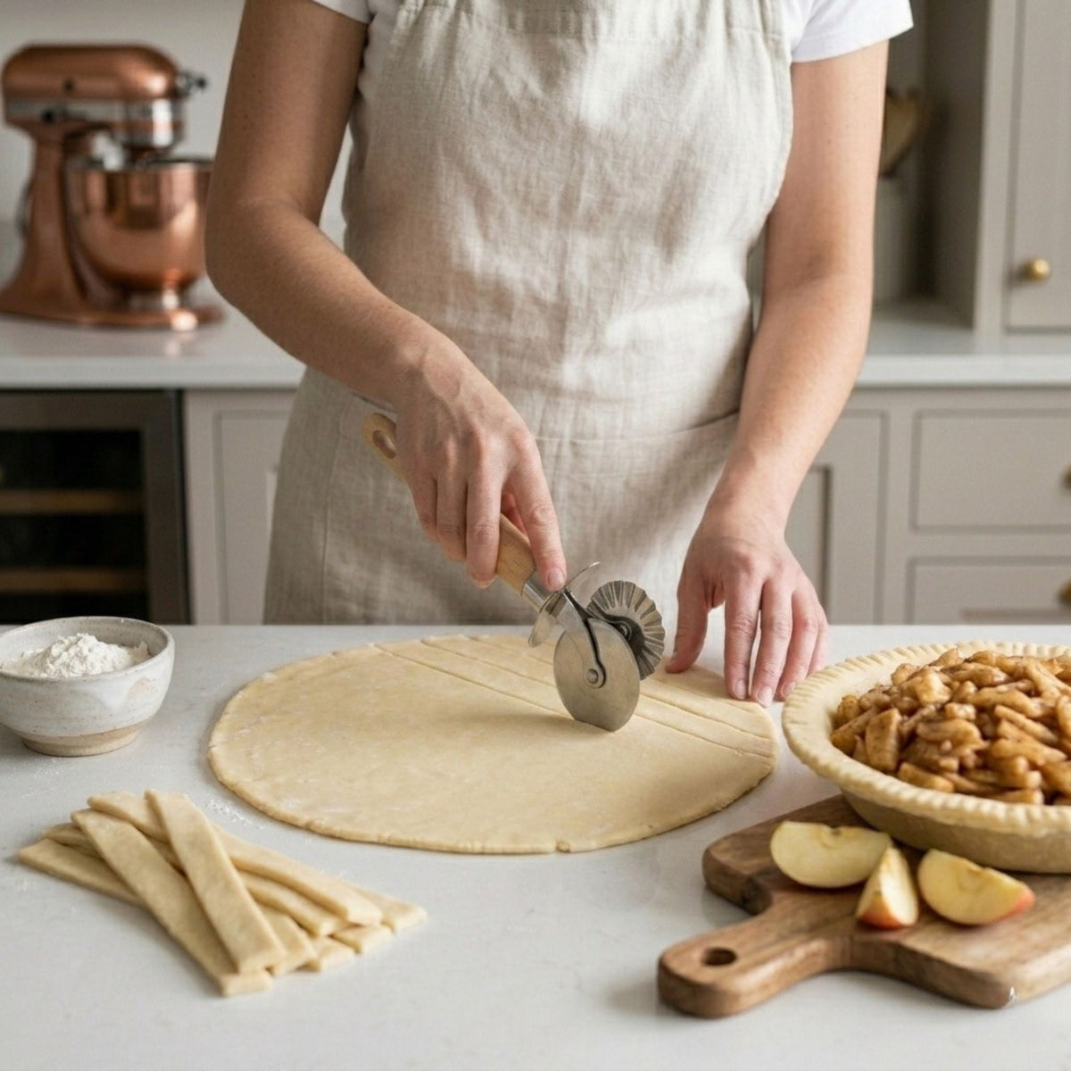 3-Piece Baking & Pastry Set (Dough Cutter, Bowl Scraper, Pastry Cutter)