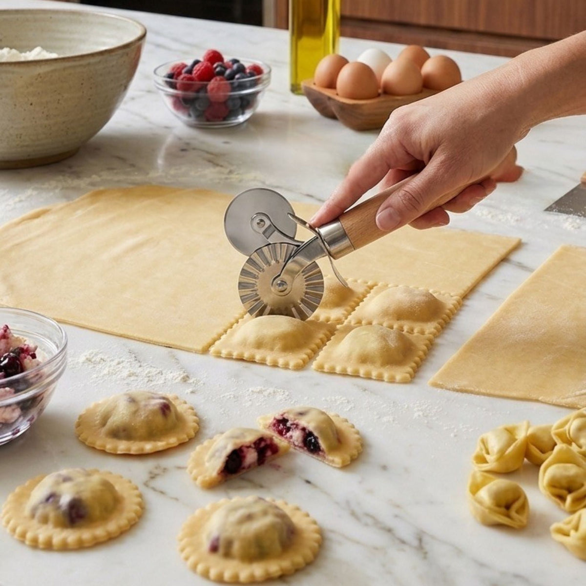 3-Piece Baking & Pastry Set (Dough Cutter, Bowl Scraper, Pastry Cutter)