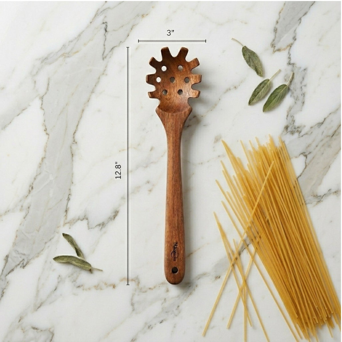 Acacia Wood Pasta Server