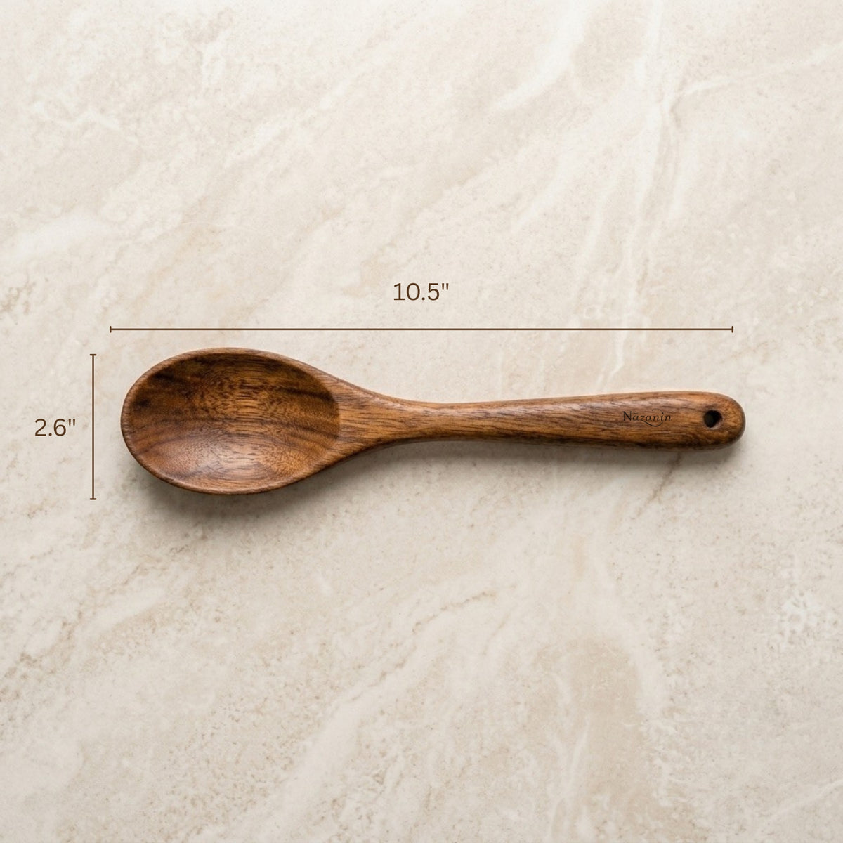 Acacia Wood Oval Cooking Spoon