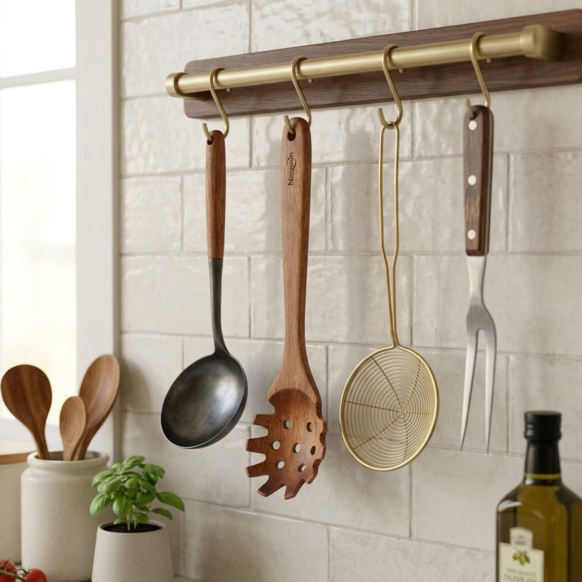 Acacia Wood Pasta Server