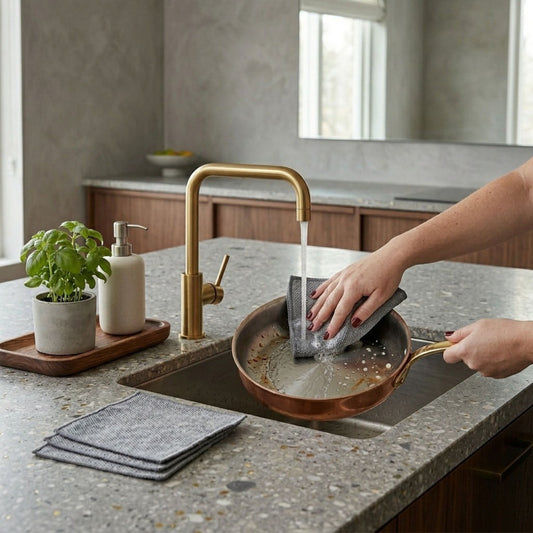 Dual-Layer Microfiber Mesh Dishcloths (Set of 5)