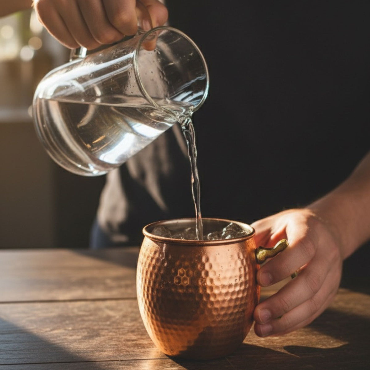 Hammered Copper Moscow Mule Mug (16 oz)